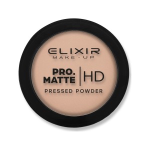Elixir Make-Up Pro. Matte Pressed Powder HD Πούδρα για Ματ Αποτέλεσμα, No205 Choco Love