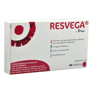 Thea Resvega® Συμπλήρωμα Διατροφής για την Όραση, 60κάψουλες