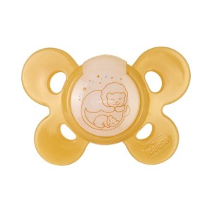 Chicco Physio Comfort Active Silicone Πιπίλα Σιλικόνης Πορτοκαλί 12m+, 1τμχ