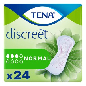 Tena Discreet Normal Γυναικείες Σερβιέτες Ακράτειας Κανονικής Ροής 3 Σταγόνες, 24τμχ
