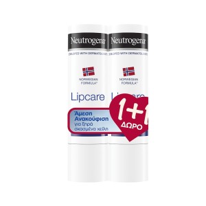 Neutrogena Norwegian Formula Lip Care Stick Ενυδατικό Στίκ Χειλιών 4,8gr 1+1 Δώρο