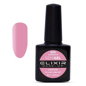 Elixir Make-up Semi Gel Ημιμόνιμο Επαγγελματικό Βερνίκι Νυχιών Νο925 Amaranth, 8ml