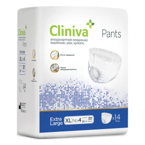 Cliniva Pants Εσώρουχο Ακράτειας No4 XLarge Πράσινο, 14τμχ