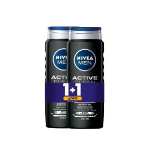 Nivea Men Shower Gel Active Clean 500ml 1+1 ΔΩΡΟ