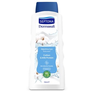 SEPTONA DERMASOFT ΑΦΡΟΛΟΥΤΡΟ COTTON & MILK PROTEIN 750ml