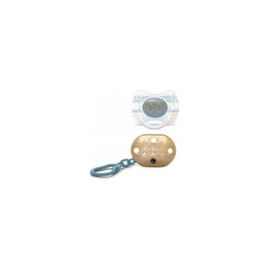 Suavinex Couture Σιλικόνης Γαλάζιο & Κλίπ 4-18m 1τμχ