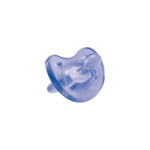CHICCO Πιπίλα Physio Soft, Όλο Σιλικόνη Μωβ & Πρασινη, 6-16m 1τμχ