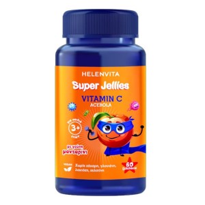 Helenvita Super Jellies Vitamin C Acerola με γεύση Μανταρίνι, 60 ζελεδάκια