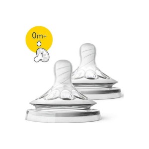 Philips Natural Θηλή Σιλικόνης 0m+ 2τμχ