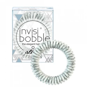Invisibobble Slim Youre Greyt Marblelous Shiny Grey Λαστιχάκια Μαλλιών, 3τμχ