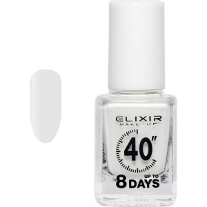 Elixir Make-Up Nail Polish 40 Βερνίκι Νυχιών Up To 8 Days 003 White, 13ml