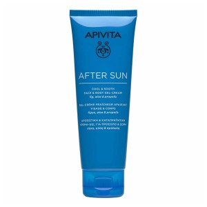 Apivita After Sun Δροσιστική Καταπραϋντική Κρέμα Τζελ Για Πρόσωπο & Σώμα Σύκο, Αλόη & Πρόπολη, 100ml