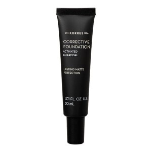 Korres Ενεργός Άνθρακας Διορθωτικό Makeup για Μέτριες Ατέλειες ACF1 SPF15, 30ml