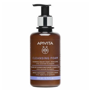Apivita Cleansing Κρεμωδης Αφρός Καθαρισμού με Ελιά & Λεβάντα, 200ml