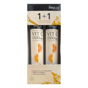 Inoplus Promo 1+1 Βιταμίνη C 1500mg, 40 αναβρ. δισκία