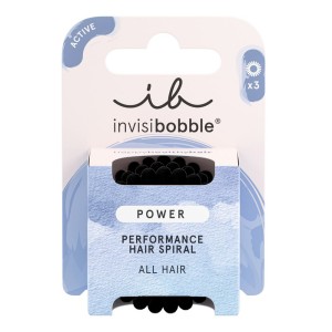 Invisibobble Power Performance Hair Spiral  True Black, 3τμχ