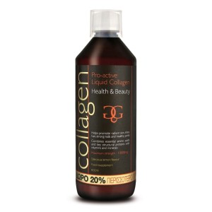 Total Health Solutions Collagen Pro-active Υγρό Πόσιμο Κολλαγόνο με Γέυση Λεμόνι Ιδανικό για την Υγεία Δέρματος/ Μαλλιών/Νυχιών/Αρθρώσεων, 500ml + 100ml