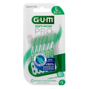 Gum Soft-Picks Pro Μεσοδόντια Βουρτσάκια Μαλακά (L), 30τμχ