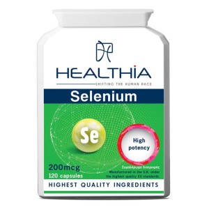 Healthia Selenium 200mcg Συμπλήρωμα Διατροφής με Σελήνιο, 120 caps