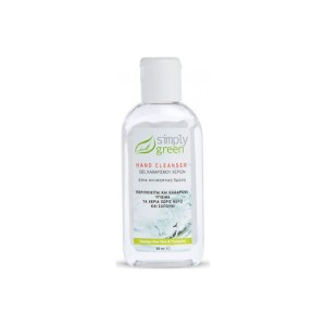 Simply Green Hand Cleanser Τζελ Καθαρισμού Χεριών με Ήπια Αντισηπτική Δράση, 80ml