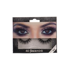 Ro-Ro 4D Fauxmink Βλεφαρίδες Με Κόλλα EY206, 1 ζευγάρι