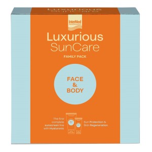 Intermed Luxurious Sun Care Family Packs Αντηλιακή Κρέμα Προσώπου SPF50, 75ml & Αντηλιακή Κρέμα Σώματος SPF15, 200ml