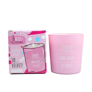 Aloe+ Colors So Velvet! Soy Candle Αρωματικό Χώρου σε Κερί με Άρωμα Πούδρας, 220gr