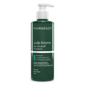 Pharmasept Scalp Biome Oily Dandruff Shampoo Σαμπουάν με Πρεβιοτικά Κατά της Λιπαρής Πιτυρίδας, 400ml