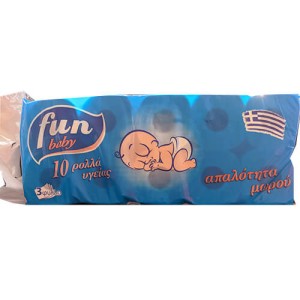 FUN BABY ΧΑΡΤΙ ΡΟΛΛΟ ΥΓΕΙΑΣ 3ΦΥΛΛΟ (10x80gr)