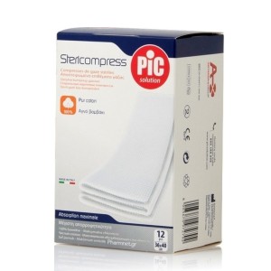 Pic Solution Stericompress Αποστειρωμένες Γάζες 36x40cm, 12τμχ