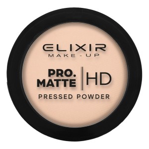 Elixir Make-Up Pro. Matte Pressed Powder HD Πούδρα για Ματ Αποτέλεσμα No202 Latte Coffe, 8gr
