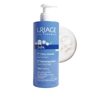 Uriage Bebe 1st Cleansing Cream Βρεφικ΄ή Καθαριστική Κρέμα Μπάνιου Χωρίς Σαπούνι, 500ml