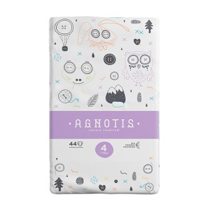 Agnotis Πάνες με Αυτοκόλλητο Baby Eco No.4 για 7-18kg, 44τμχ