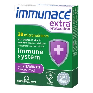 Vitabiotics Immunace Extra Protection Συμπλήρωμα Διατροφής για την Υποστήριξη του Ανοσοποιητικού Συστήματος, 30tabs