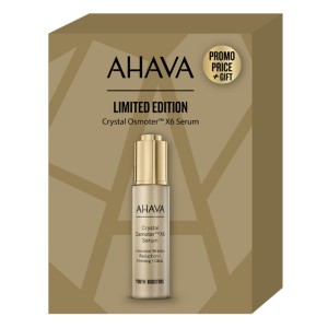 Ahava Limited Edition Πακέτο Περιποίησης Προσώπου με Crystal Osmoter x6 Serum Αντιγηραντικός Ορός Προσώπου, 30ml & Δώρο Uplift Night Cream Πλούσια Κρέμα Νυκτός, 15ml, 1σετ