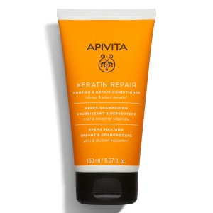 Apivita Κρέμα Θρέψης & Επανόρθωσης για Ξηρά/Ταλαιπωρημένα Μαλλιά με Μέλι και Φυτική Κερατίνη, 150ml