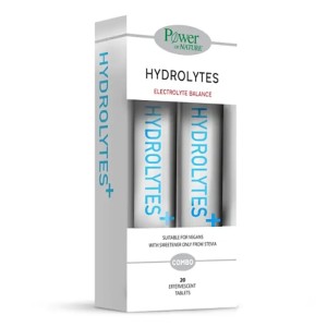 Power Health Hydrolytes Stevia Συμπλήρωμα Διατροφής Ηλεκτρολυτών, 2x20 αναβρ.δισκία