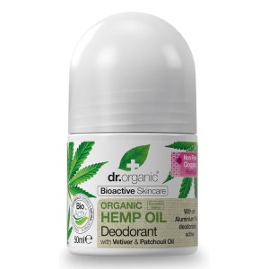 Dr. Organic Αποσμητικό σε Mορφή roll-on Bιολογικού Eλαίου Kάνναβης, 50ml