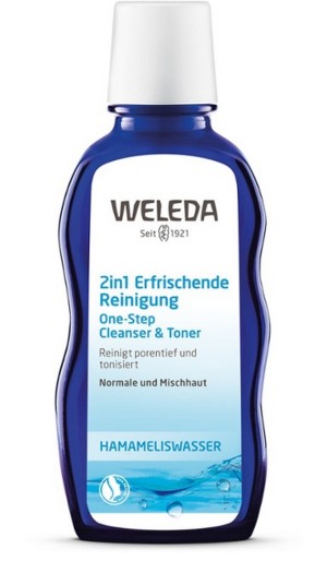 Weleda 2 σε 1 Γαλάκτωμα Καθαρισμού Προσώπου & Τονωτική Λοσιόν με Εκχύλισμα Αμαμελίδας, για Κανονική & Μεικτή Επιδερμίδα, 100ml