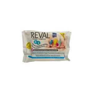 Intermed Reval Hand Towels 2in1 Αντιμικροβιακά-Ενυδατικά Μαντηλάκια Χεριών 20 Εμποτισμένα Μαντηλάκια