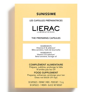 Lierac Sunissime The Preparing Capsules Κάψουλες Προετοιμασίας Μαυρισματος, 30τμχ