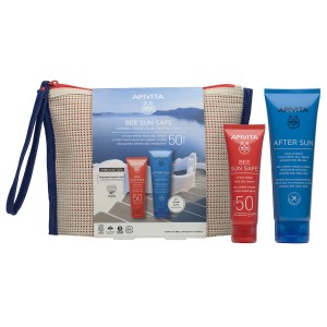 Apivita Bee Sun Safe Hydra Fresh Σετ με Αντηλιακό Προσώπου SPF50, After Sun  100ml & Νεσεσέρ  3τμχ