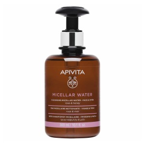 Apivita Micellar Water Για Πρόσωπο & Μάτια Με Τριαντάφυλλο & Μέλι, 300ml