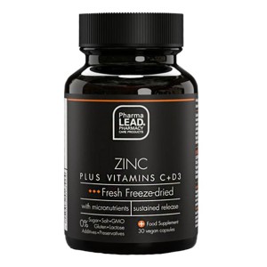Pharmalead Zinc Plus Vitamin C & D3 Freeze-Dried Nutrients Fresh, 30caps