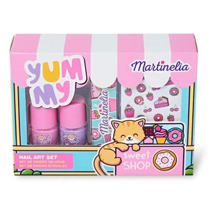 Martinelia 12242 Yummy Nail Art Set Γκλίτερ Βερνίκια Νυχιών & Λίμα Νυχιών & Αυτοκόλλητα, 1σετ