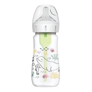 Dr Browns Natural Flow Options+ Πλαστικό Μπιμπερό Με Φαρδύ Λαιμό  Ocean, 270ml