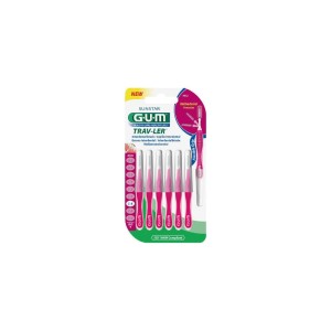 Gum Trav-ler Interdental Brush 1612 Μεσοδόντιο Βουρτσάκι 1.4mm Φουξια 6τμχ