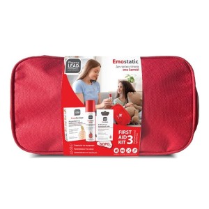 Pharmalead Emostatic First Aid Kit 3 με Αιμοστατικό Σπρέι 60ml, Αυτοκόλλητος Επίδεσμος Αφρού 1τμχ, Επιθέματα με Aιμοστατική Γάζα & Δώρο Τσαντάκι, 1σετ