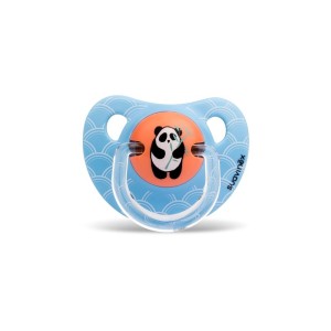  Suavinex Ανατομική πιπίλα Latex 6-18m  Γαλάζιο Panda 1 Τεμάχιο