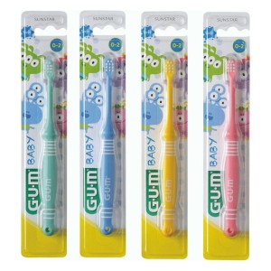 Gum Baby 213 Βρεφική Οδοντόβουρτσα 0-2 Ετών με Μικρή Κεφαλή, 1τμχ